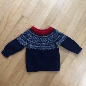 Thick soft wool baby sweater